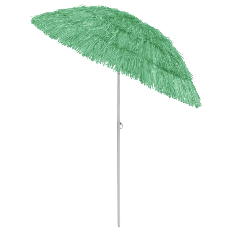 Afbeelding laden in galerijviewer, Vidaxl strandparasol hawaï 180 cm groen