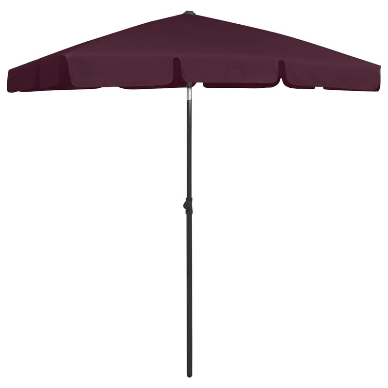 Afbeelding laden in galerijviewer, Vidaxl strandparasol 180x120 cm bordeauxrood
