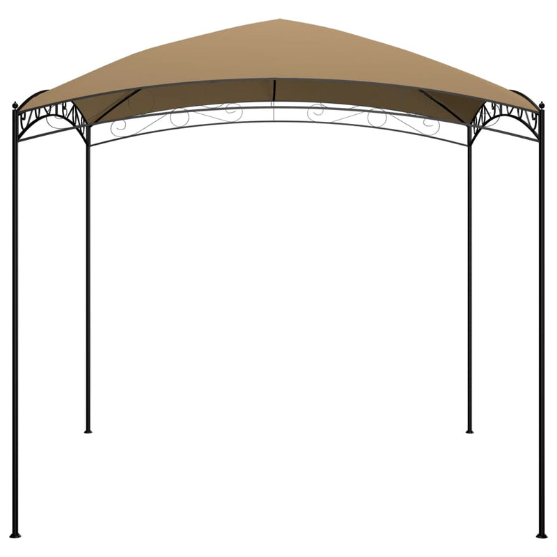 Afbeelding laden in galerijviewer, Vidaxl prieel 180 g m² 3x3x2,65 m taupe