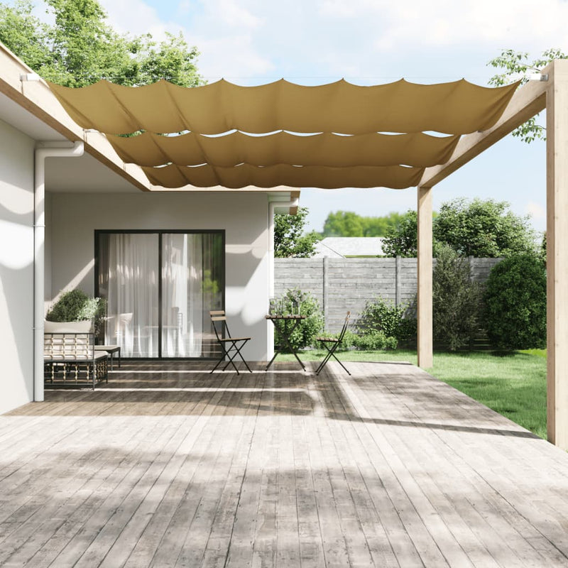 Afbeelding laden in galerijviewer, Vidaxl luifel verticaal 200x420 cm oxford stof beige