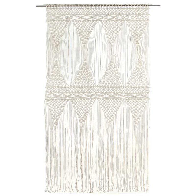 Afbeelding laden in galerijviewer, Vidaxl gordijn macramé 140x240 cm katoen