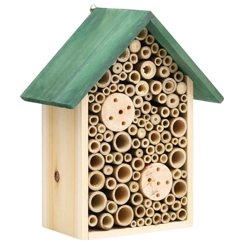 Afbeelding laden in galerijviewer, Vidaxl insectenhotels 2 st 23x14x29 cm massief vurenhout