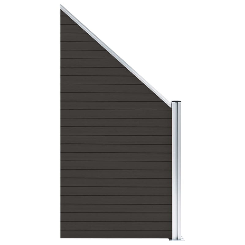 Afbeelding laden in galerijviewer, Vidaxl schuttingpaneel 95x(105-180) cm hkc zwart