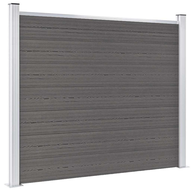 Afbeelding laden in galerijviewer, Vidaxl schuttingpaneel 180x146 cm hkc grijs