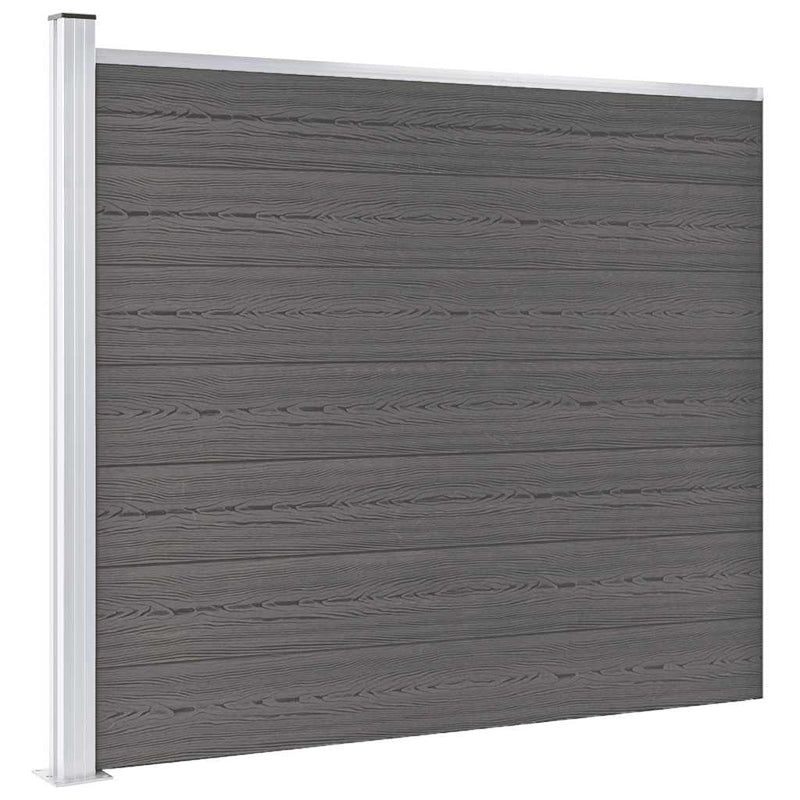 Afbeelding laden in galerijviewer, Vidaxl schuttingpaneel 175x146 cm hkc grijs
