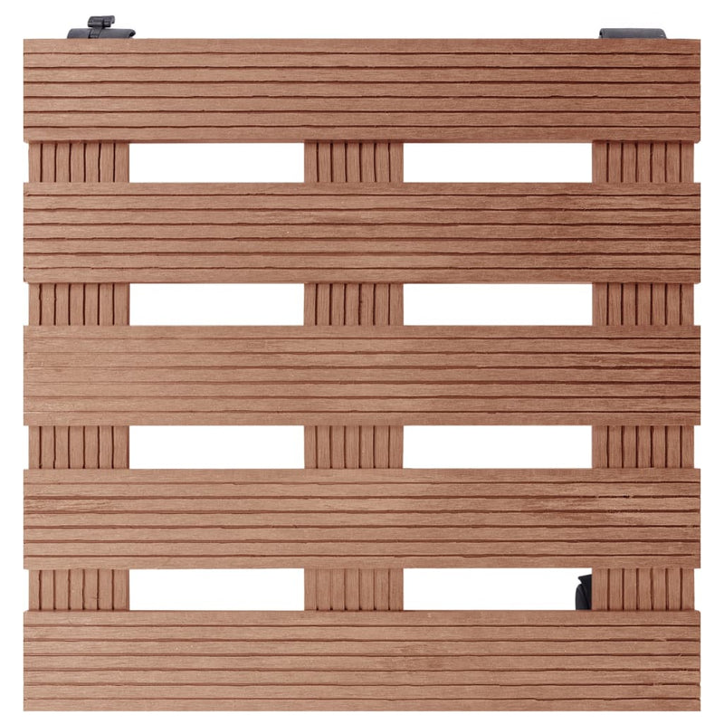Afbeelding laden in galerijviewer, Vidaxl plantentrolleys 2 st 30x30x7,5 cm hkc bruin