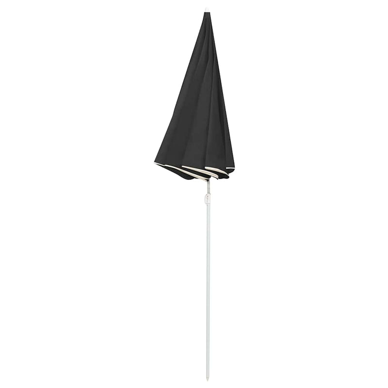 Afbeelding laden in galerijviewer, Vidaxl parasol met stalen paal 180 cm antracietkleurig