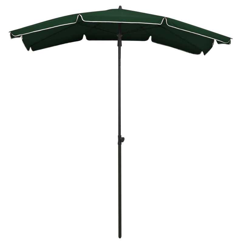 Afbeelding laden in galerijviewer, Vidaxl parasol met paal 200x130 cm groen