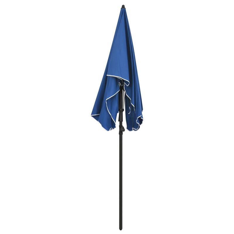 Afbeelding laden in galerijviewer, Vidaxl parasol met paal 200x130 cm azuurblauw