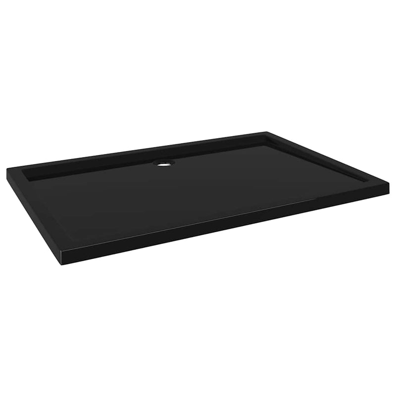 Afbeelding laden in galerijviewer, Vidaxl douchebak rechthoekig 80x120 cm abs zwart