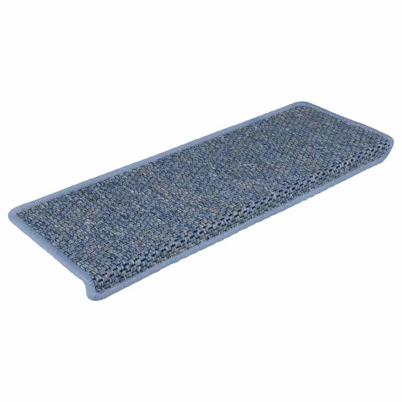 Afbeelding laden in galerijviewer, Vidaxl trapmatten zelfklevend 15 st sisal-look 65x21x4 cm blauw