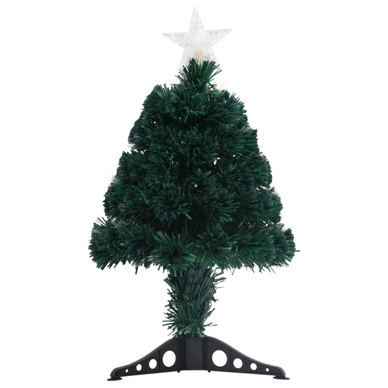 Afbeelding laden in galerijviewer, Vidaxl voorverlichte kerstboom met standaard en led 64 cm glasvezel