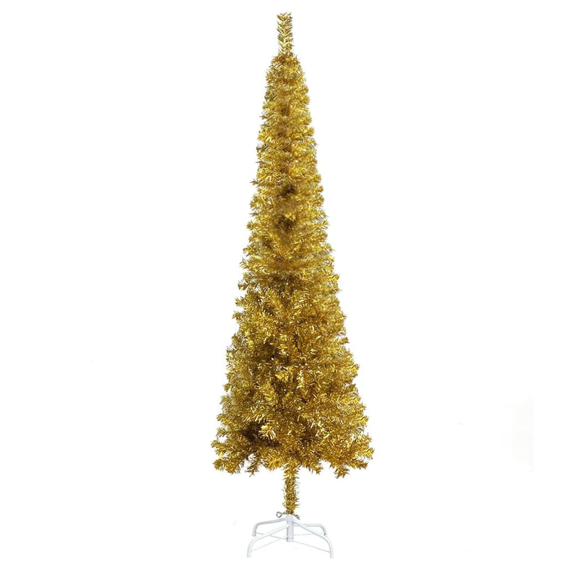 Afbeelding laden in galerijviewer, VidaXL Kerstboom smal 120 cm goudkleurig