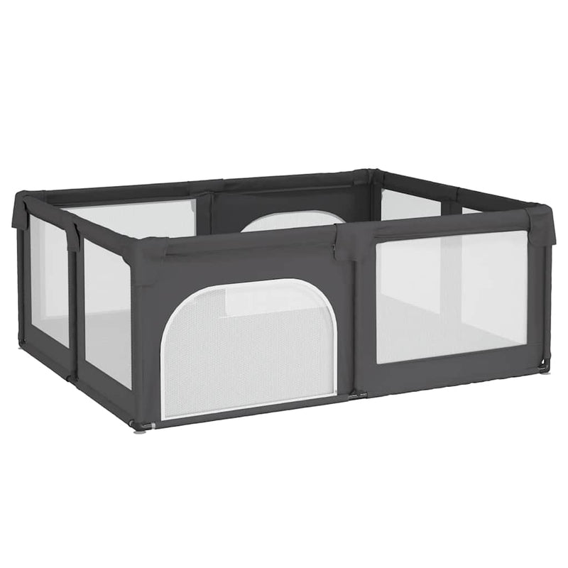 Afbeelding laden in galerijviewer, Vidaxl babybox met 2 deuren oxford stof donkergrijs