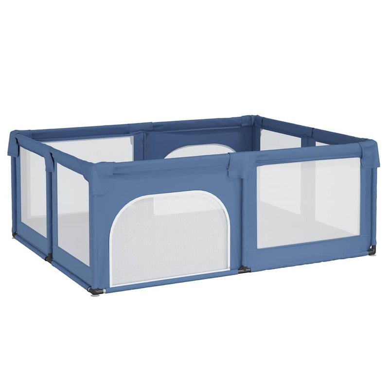 Afbeelding laden in galerijviewer, Vidaxl babybox met 2 deuren oxford stof lichtblauw