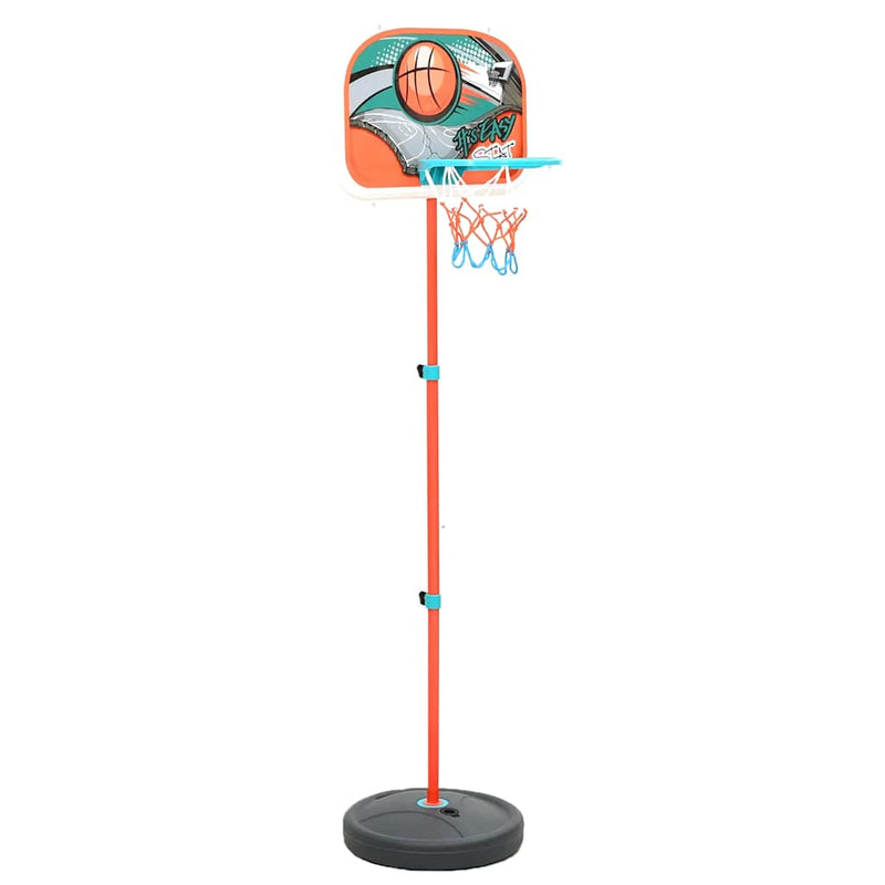 Afbeelding laden in galerijviewer, Vidaxl basketbalset draagbaar verstelbaar 133-160 cm