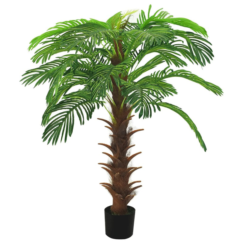 Afbeelding laden in galerijviewer, Vidaxl kunstplant met pot cycaspalm 140 cm groen