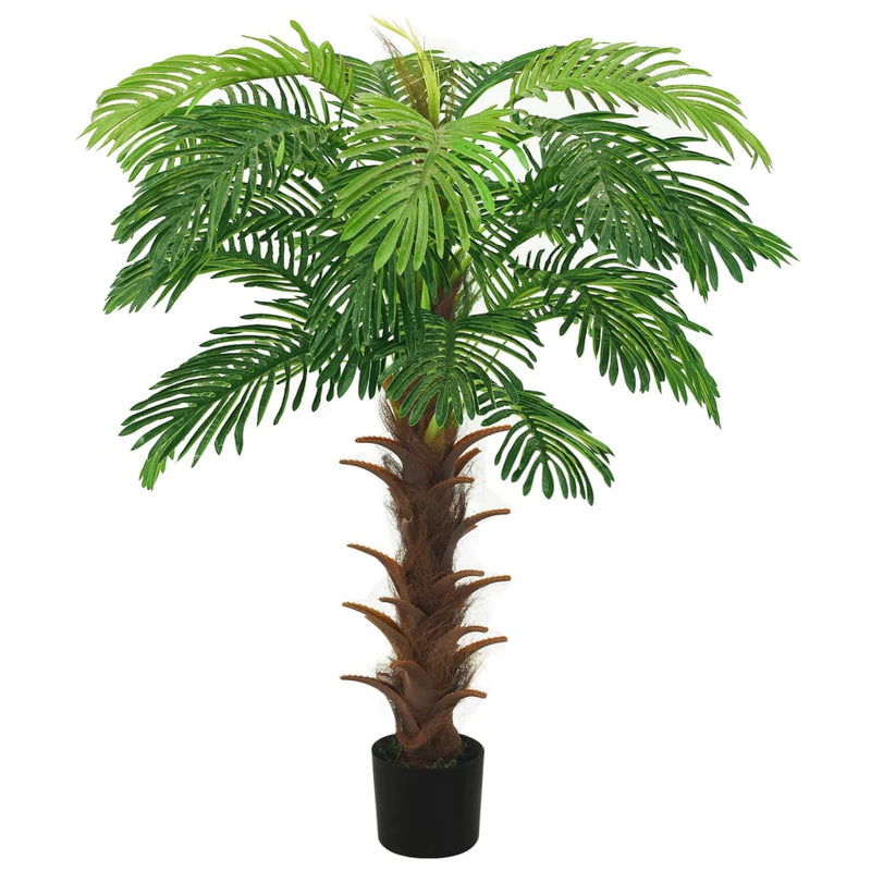 Afbeelding laden in galerijviewer, Vidaxl kunstplant met pot cycaspalm 140 cm groen
