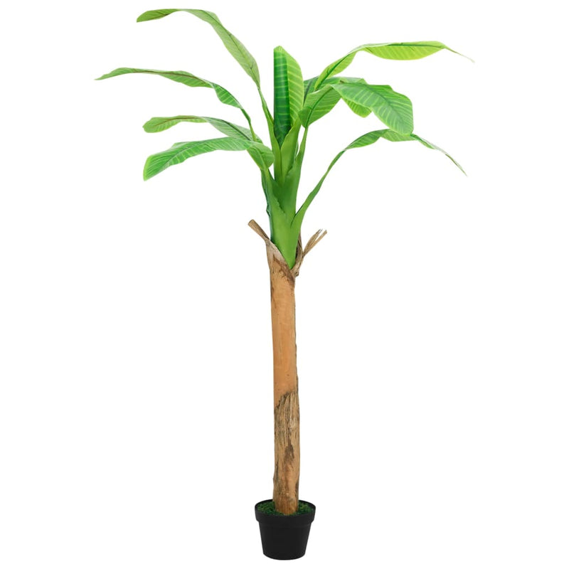 Afbeelding laden in galerijviewer, Vidaxl kunstboom met pot banaan 180 cm groen