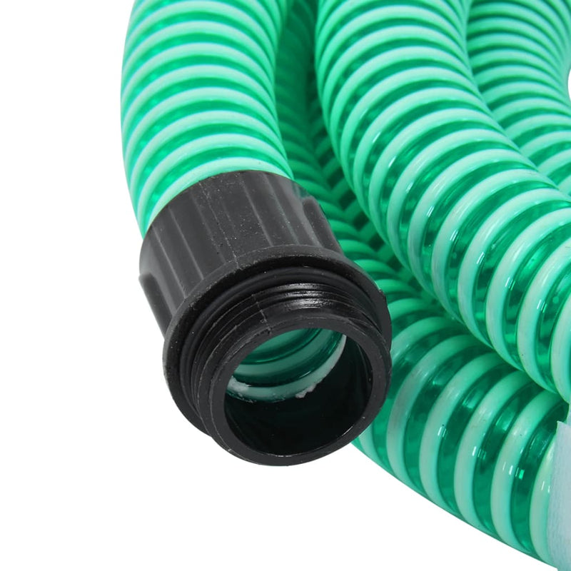 Afbeelding laden in galerijviewer, Vidaxl zuigslang met messing koppelingen 1,1'' 15 m pvc groen