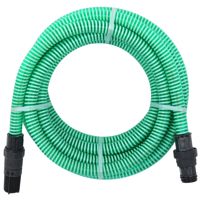 Afbeelding laden in galerijviewer, Vidaxl zuigslang met pvc koppelingen 1,1'' 10 m pvc groen
