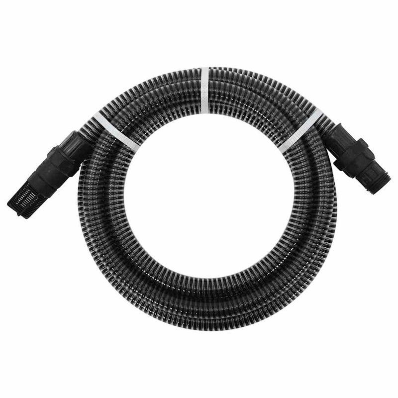 Afbeelding laden in galerijviewer, Vidaxl zuigslang met pvc koppelingen 1,1'' 7 m pvc zwart