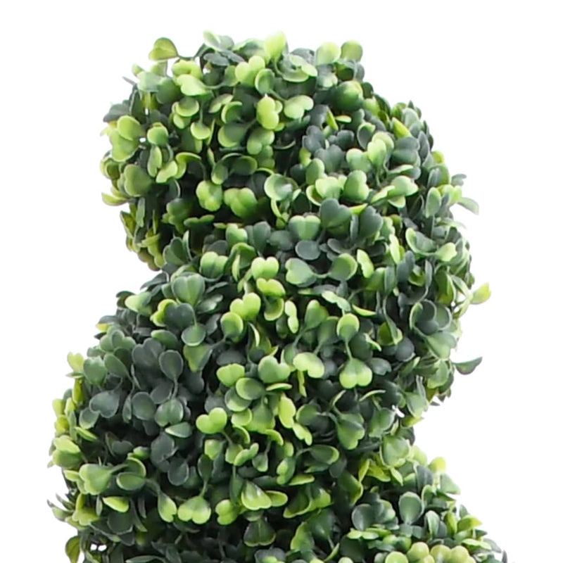 Afbeelding laden in galerijviewer, Vidaxl kunstplant met pot buxus spiraal 89 cm groen
