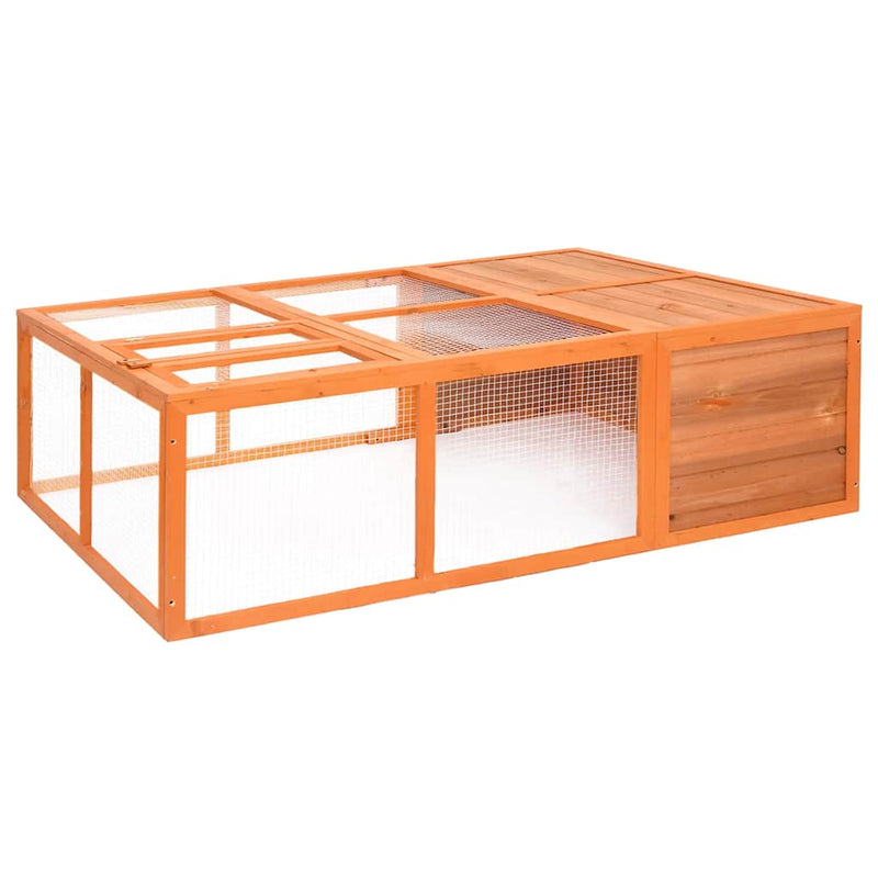 Afbeelding laden in galerijviewer, Vidaxl dierenhok voor buiten 150x100x50 cm massief vurenhout