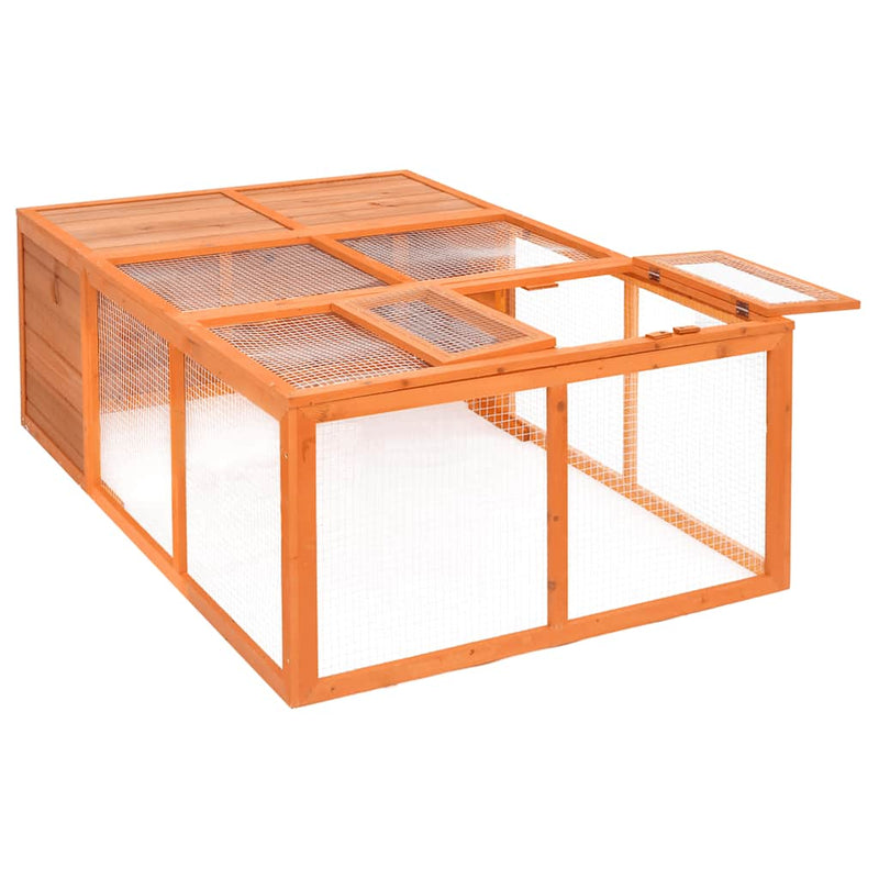 Afbeelding laden in galerijviewer, Vidaxl dierenhok voor buiten 150x100x50 cm massief vurenhout