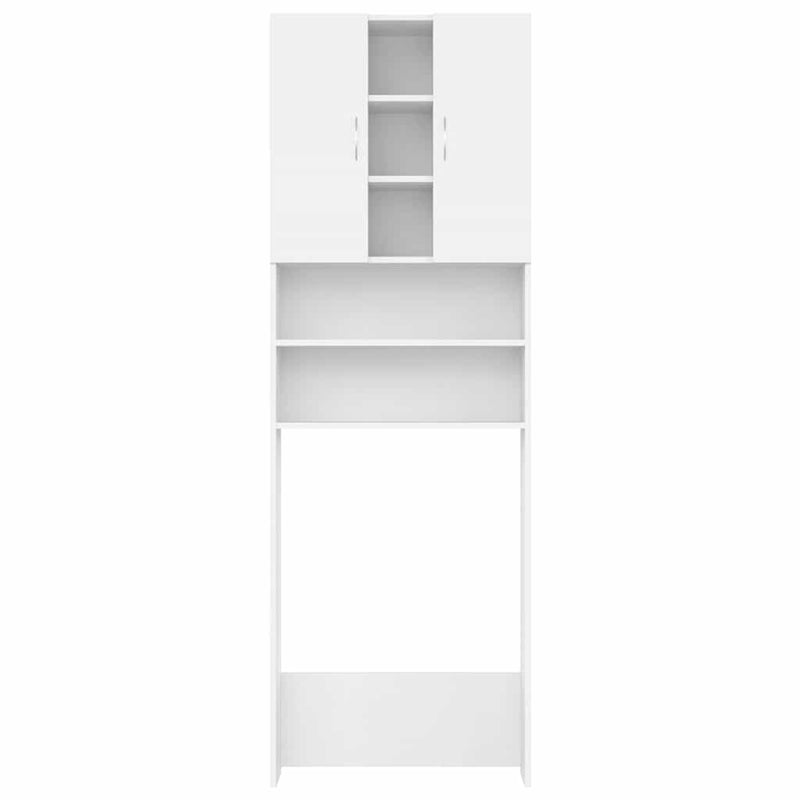 Afbeelding laden in galerijviewer, Vidaxl wasmachinekast 64x25,5x190 cm wit