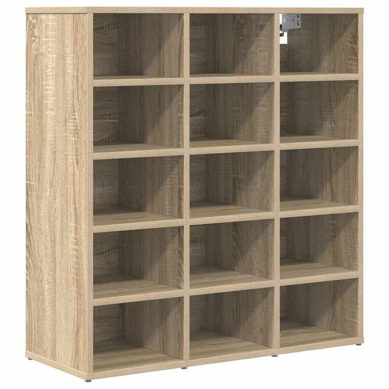 Afbeelding laden in galerijviewer, Vidaxl schoenenkast sonoma eiken 77,5 x 30 x 83,5 cm bewerkt hout