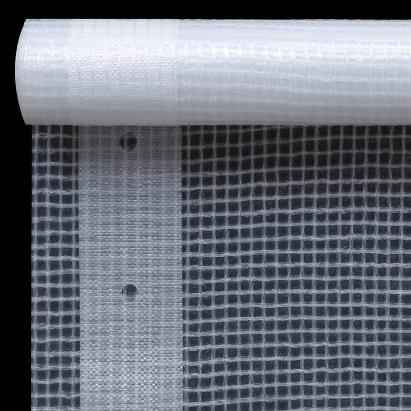 Afbeelding laden in galerijviewer, VidaXL Dekzeilen 2 st Leno 260 g m² 4x15 m wit