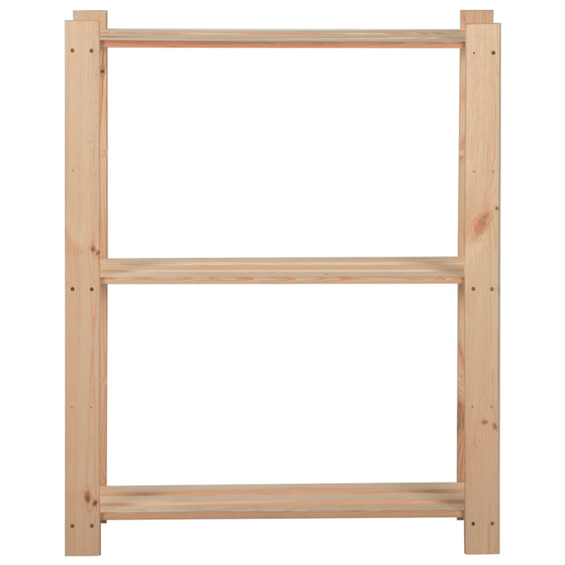 Afbeelding laden in galerijviewer, Vidaxl opbergrek 3-laags 60x28,5x90 cm massief grenenhout