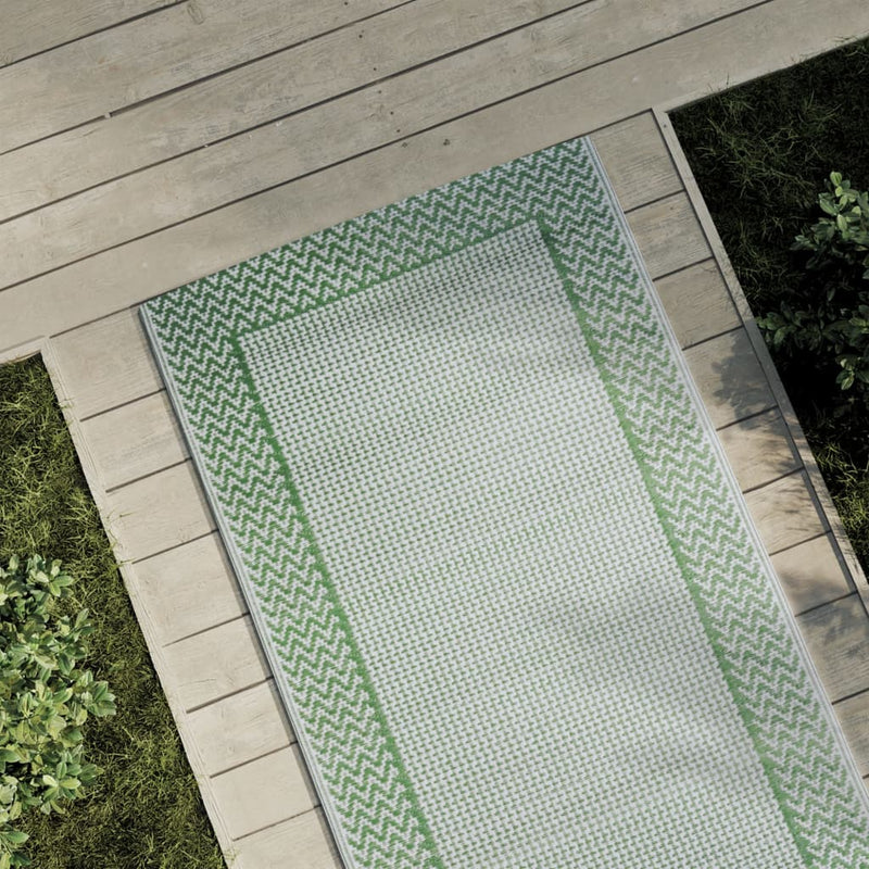 Afbeelding laden in galerijviewer, Vidaxl buitenkleed arakil 80x250 cm polypropeen groen