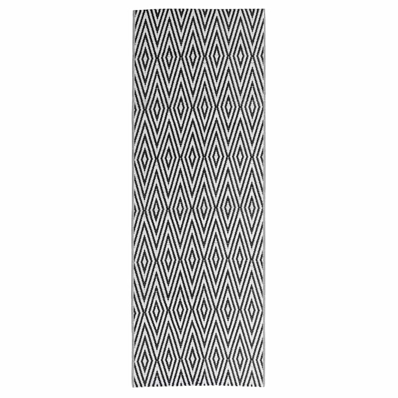Afbeelding laden in galerijviewer, Vidaxl buitenkleed arakil 80x250 cm polypropeen zwart