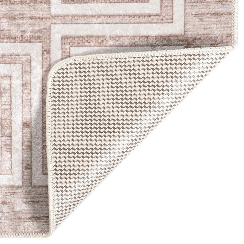 Afbeelding laden in galerijviewer, Vidaxl vloerkleed wasbaar anti-slip 80x300 cm beige