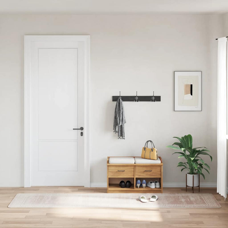 Afbeelding laden in galerijviewer, Vidaxl vloerkleed wasbaar anti-slip 80x300 cm beige