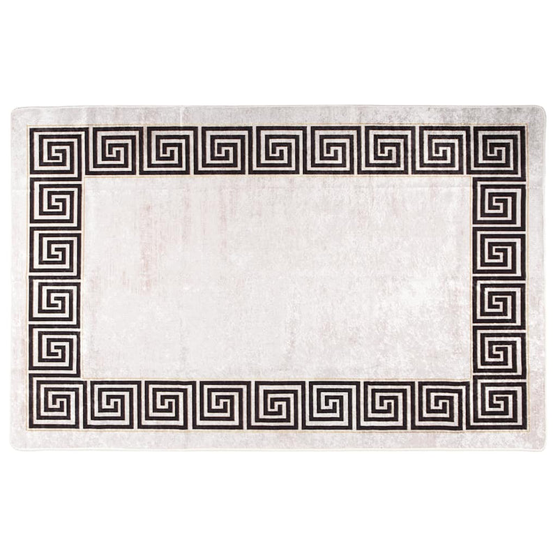 Afbeelding laden in galerijviewer, Vidaxl vloerkleed wasbaar anti-slip 80x150 cm lichtbeige