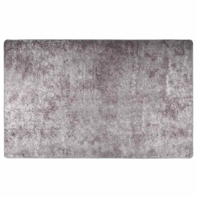 Afbeelding laden in galerijviewer, Vidaxl vloerkleed wasbaar anti-slip 160x230 cm grijs