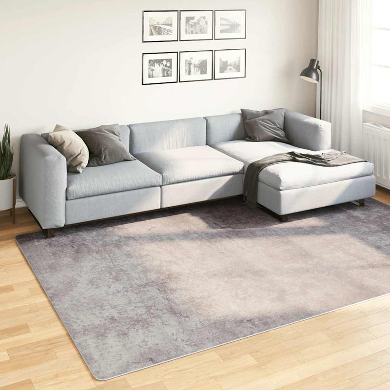 Afbeelding laden in galerijviewer, Vidaxl vloerkleed wasbaar anti-slip 190x300 cm grijs