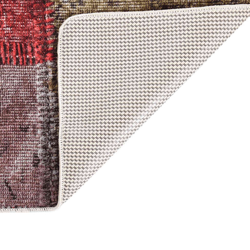 Afbeelding laden in galerijviewer, Vidaxl vloerkleed wasbaar anti-slip patchwork 160x230 cm meerkleurig