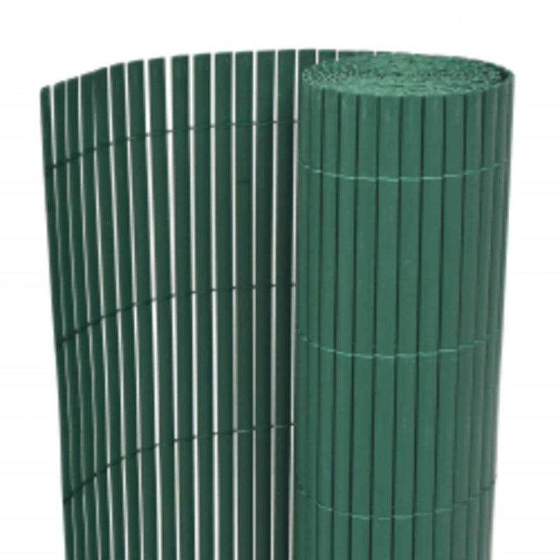 Afbeelding laden in galerijviewer, Vidaxl tuinafscheiding dubbelzijdig 110x300 cm groen