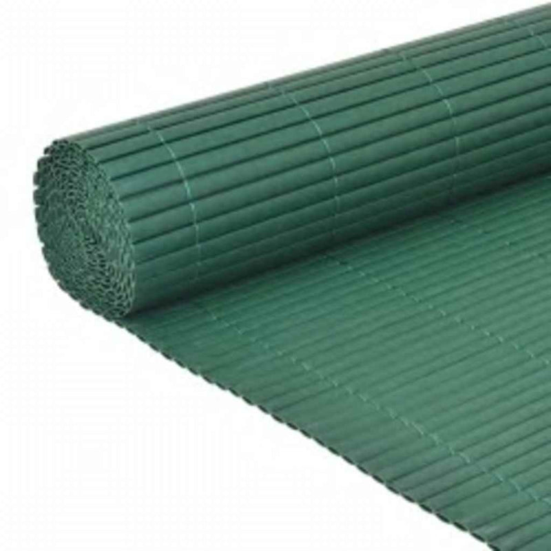 Afbeelding laden in galerijviewer, Vidaxl tuinafscheiding dubbelzijdig 110x500 cm groen