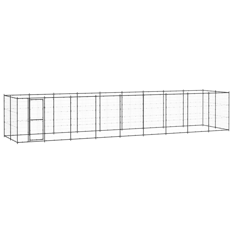 Afbeelding laden in galerijviewer, VidaXL Hondenkennel 21,78 m² staal
