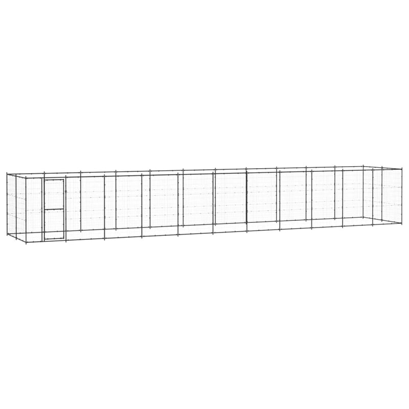Afbeelding laden in galerijviewer, VidaXL Hondenkennel 26,62 m² staal