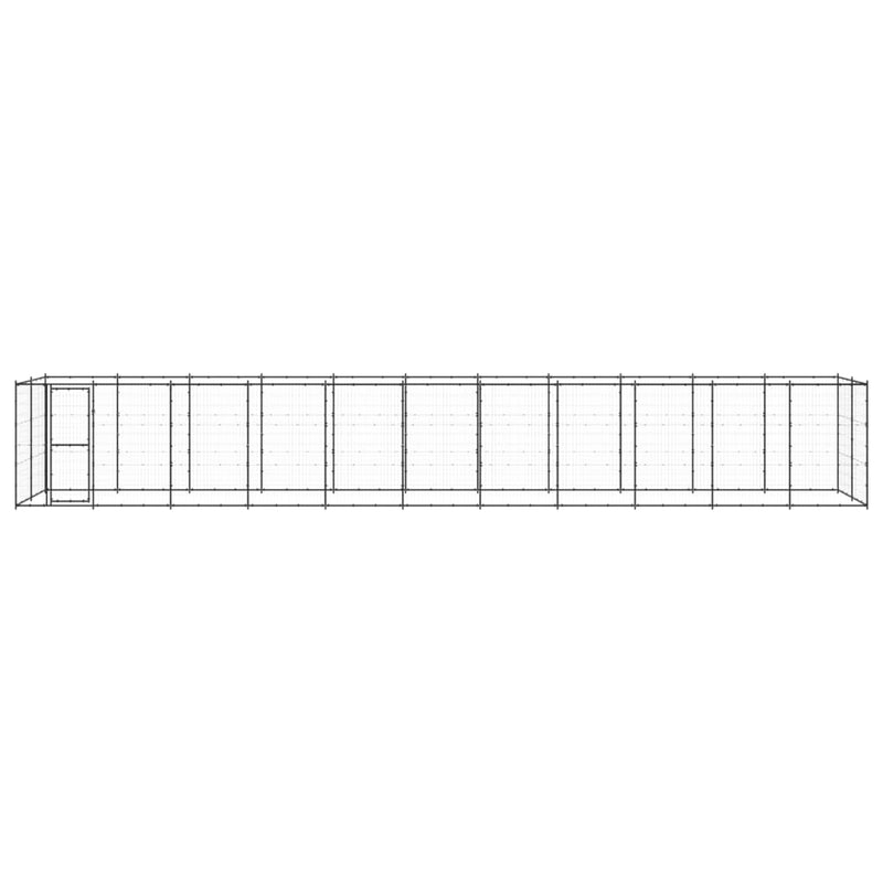 Afbeelding laden in galerijviewer, VidaXL Hondenkennel 26,62 m² staal