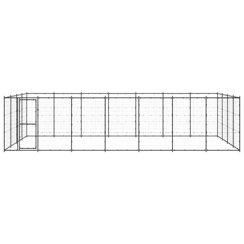 Afbeelding laden in galerijviewer, VidaXL Hondenkennel 33,88 m² staal