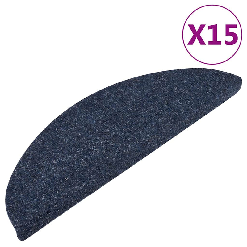 Afbeelding laden in galerijviewer, Vidaxl trapmatten zelfklevend 15 st 56x17x3 cm blauw