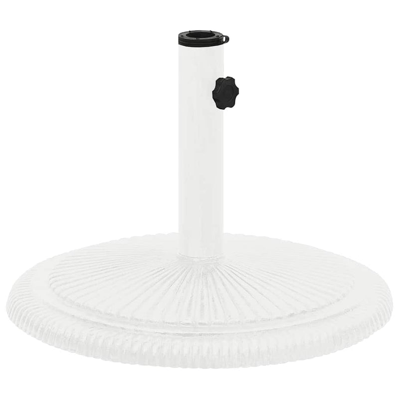 Afbeelding laden in galerijviewer, Vidaxl parasolvoet 45x45x30 cm gietijzer wit