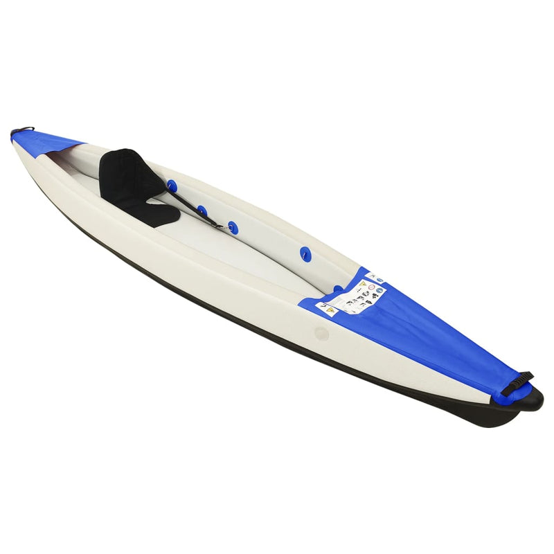 Afbeelding laden in galerijviewer, Vidaxl kajak opblaasbaar 375x72x31 cm polyester blauw